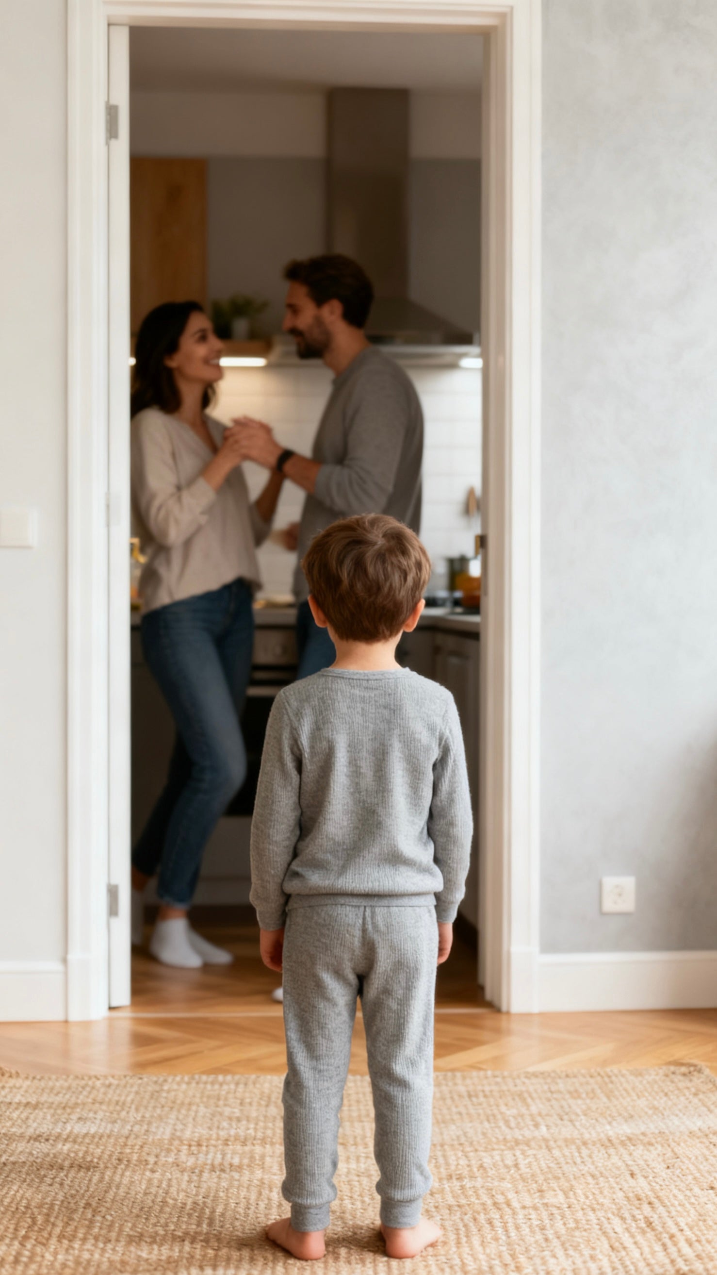 Toddler gray ribbed knit loungewear set-3