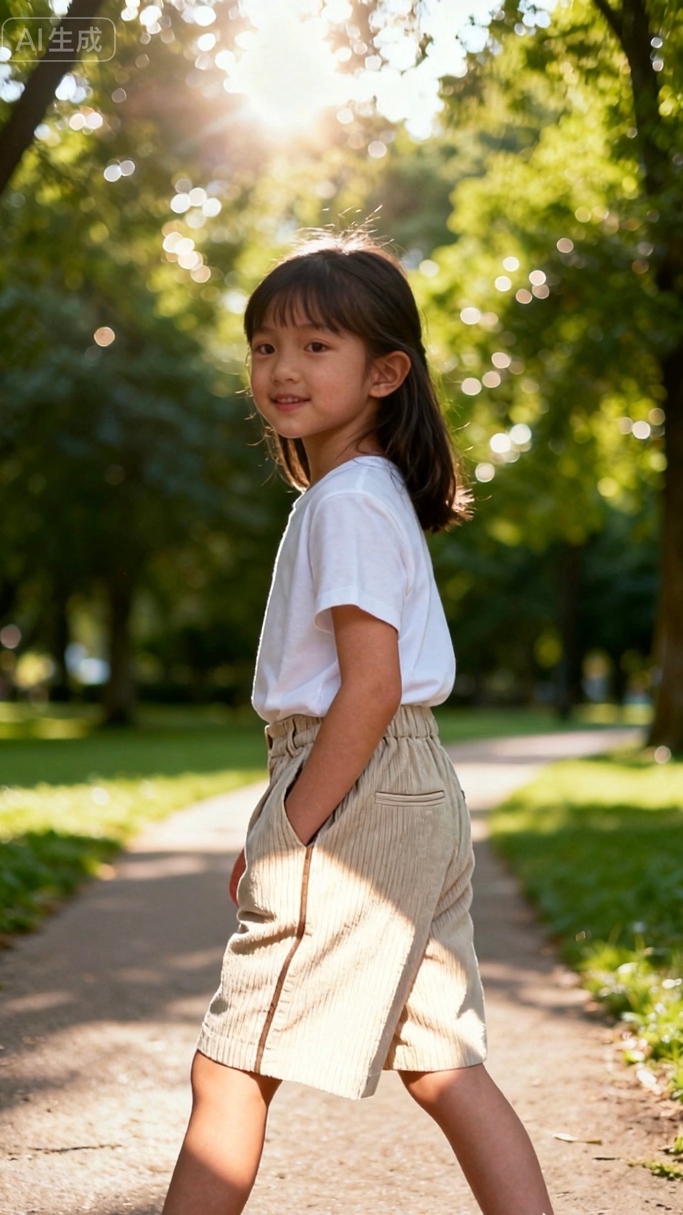 Girls corduroy shorts-1