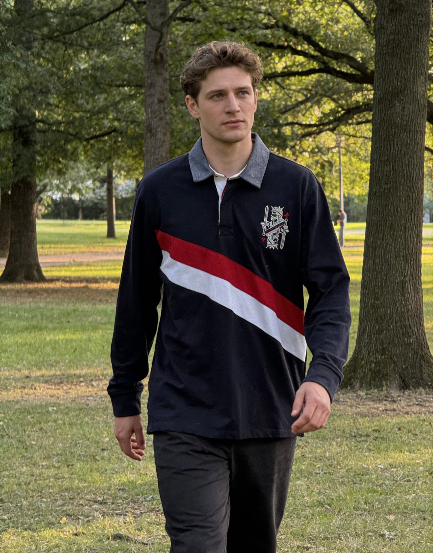 Men’s long-sleeve rugby shirt