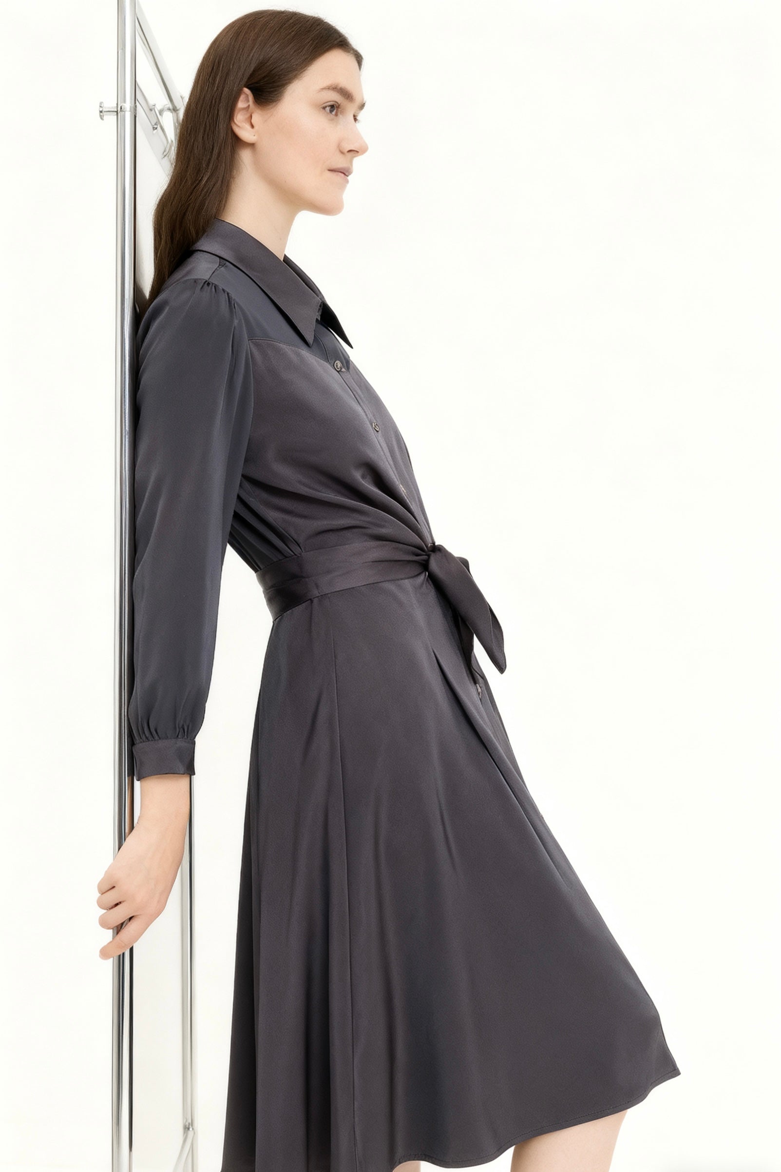 White Sleeveless Ruffled Tie-Neck Blouse-4