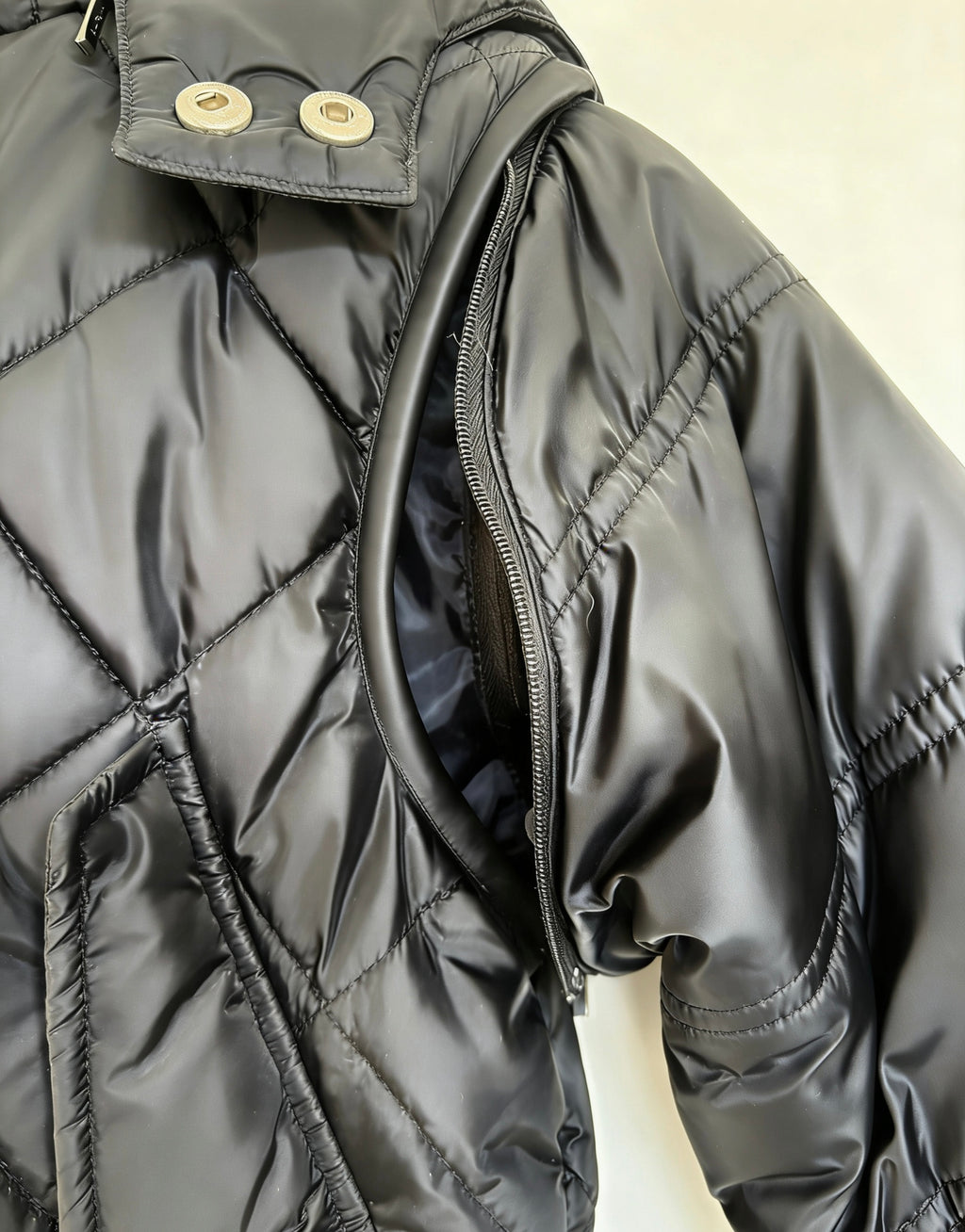 Boys' Hooded Diamond Quilted Convertible Padded Vest/Jacket