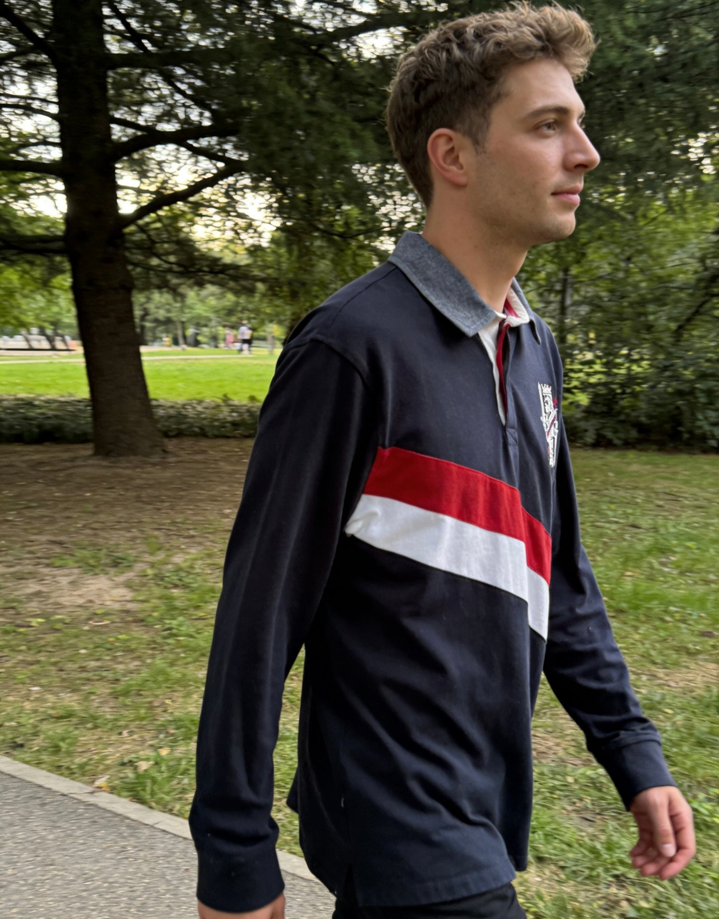 Men’s long-sleeve rugby shirt
